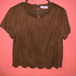 Suede Blouse